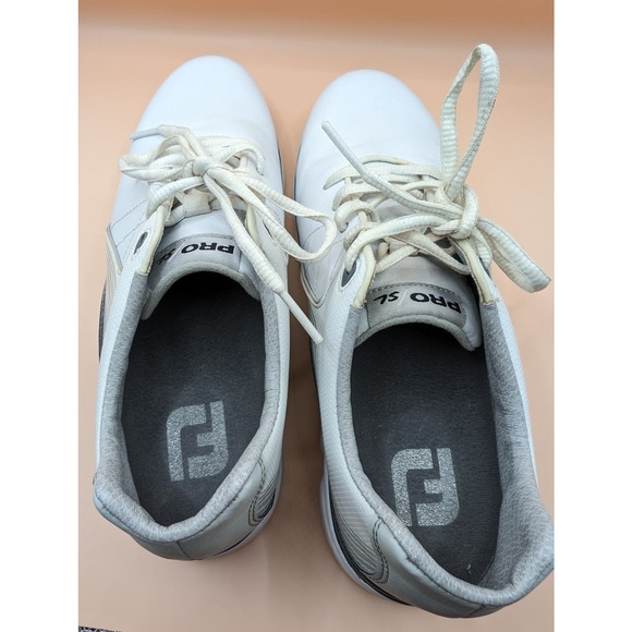 FootJoy Pro SL Golf Shoes Mens Size US 7 White/Grey - Picture 5 of 6